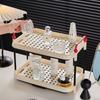 Space-Saving Desktop Storage Rack Multi-Layer Tray Drain Rack Storage Rack  Kitchen Storage