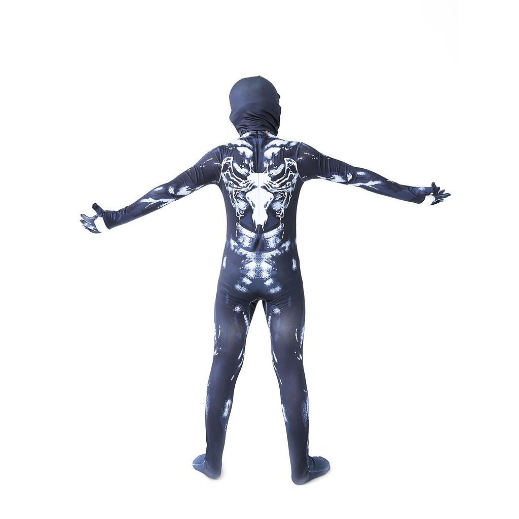 Kids Superhero Venom Costume Premium Lycra 3D 7-8 Years 150cm Gray