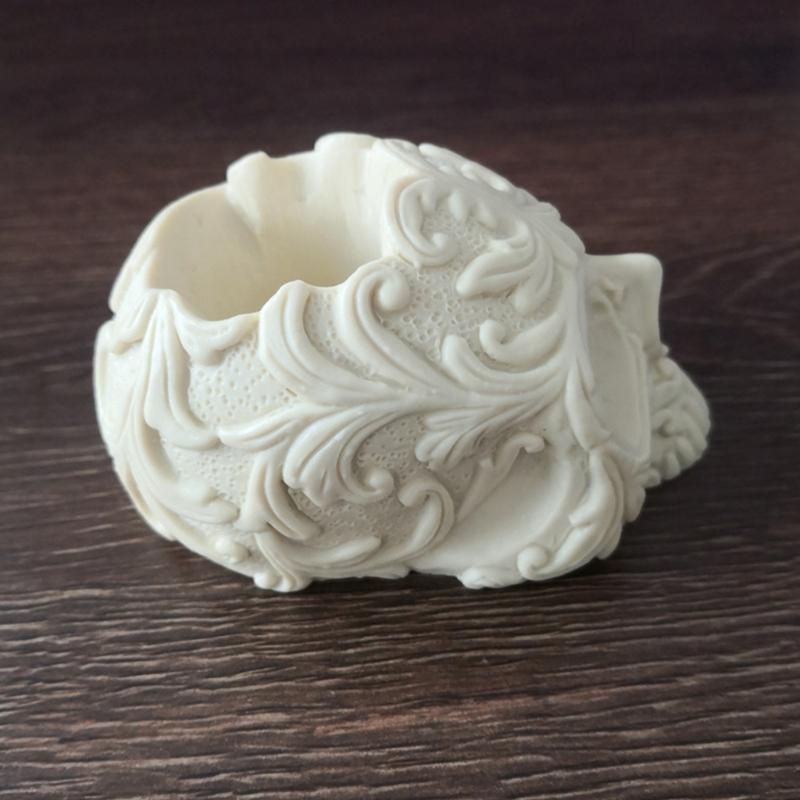 Handmade Plaster Soap Resin Mold Candle Holder Resin Mold Ornaments Casting Mold