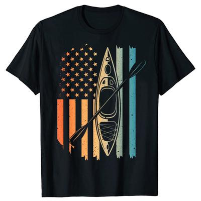 Funny Kayak Design for Men Women Kayaking Kayaker T Shirts Summer Graphic Cotton Streetwear Short Sleeve Gifts Tshirt Men