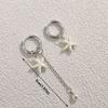 Creative Design Starfish Earrings White Color Ocean Style Earrings Starfish Pendant Earrings  Gift