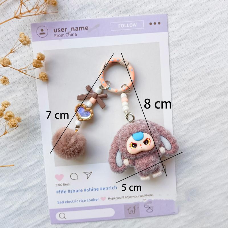 Kawaii Keychain Plush Aesthetics Keychains Cute Keychain for Bags Wedding Party Accessories Keychains Women Gifts