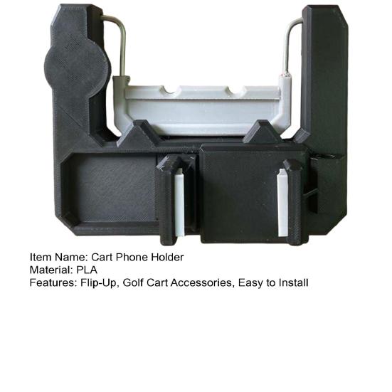 Golf Cart Steering Wheel Phone Holder Universal Flip-up Phone Mount for Golf Cart Anti-Slip