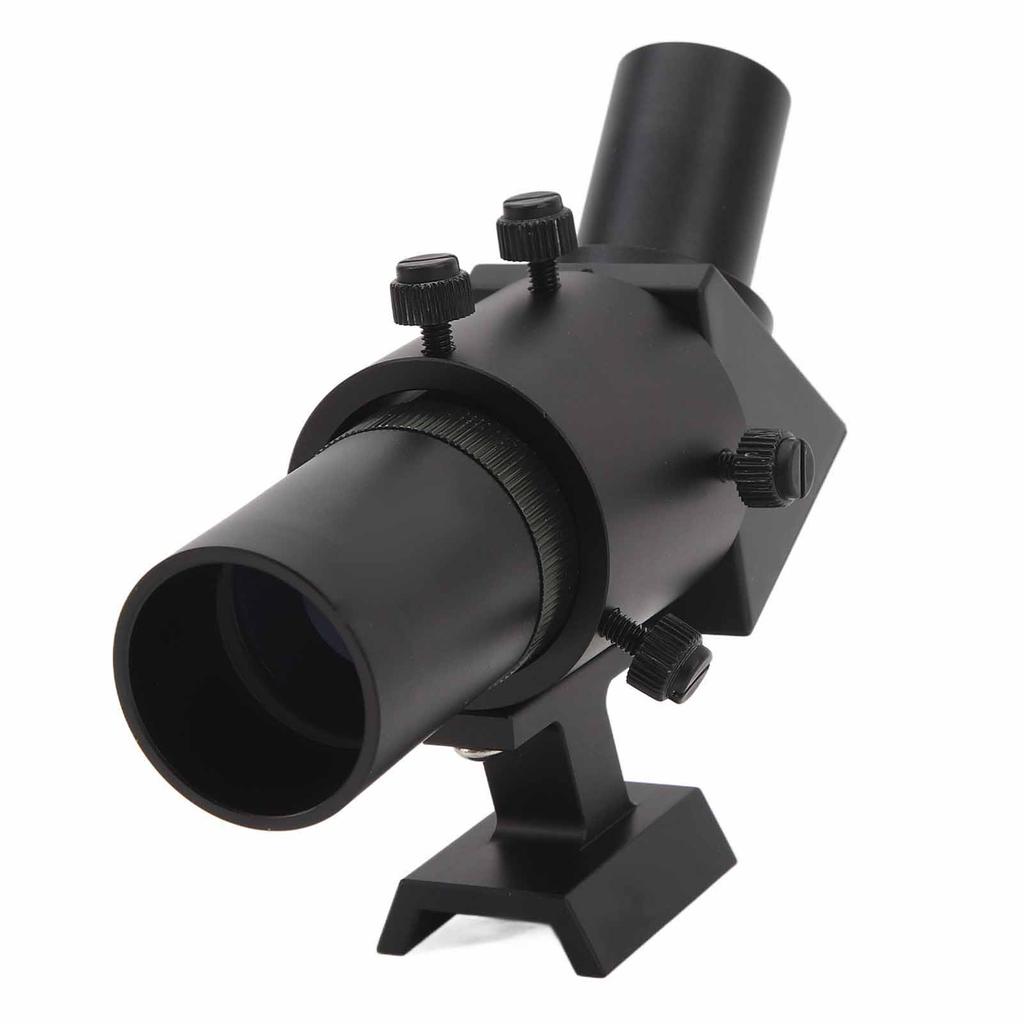 6X30 Finder Scope 45 Degree Full Image FMC HD Multilayer Coating Metal Finderscope with Fixed Bracket for Astronomical
