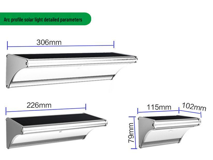 

Дуговой солнечный светодиодный ландшафтный светильник с датчиком движения для наружного двора 24 LED Lights