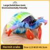 Hermit Crab Figurine Sea Life Animals Model Figure Educational Toy Boys Girls Kids Ages 18M for and Kid Friendly Entertaining Fun Play Safe