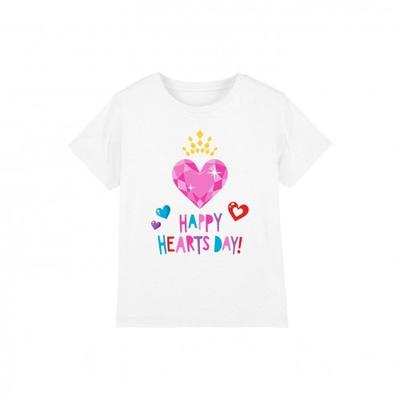 Childrens/Kids Happy Hearts Day Valentine`s Day T-Shirt