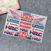 Honda Motorcycle Decoration Reflective Stickers Waterproof Scooter Helmet Decals HRC Modification Accessories Sponsor Stickers akn256