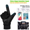 MOREOK -10℃ Winter Gloves Knitted Warm Thermal Gloves Touchscreen Bike Gloves Silica Anti-slip Bicycle Cycling Gloves Men Women 6