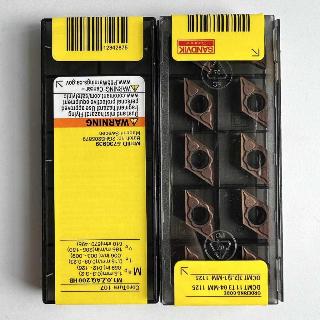 Original Sandvik / DCMT11T304-MM 1125  / CNC lathe carbide blade 10 Pcs