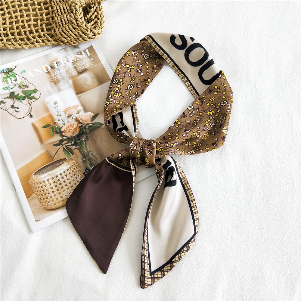 New Scarves Silk Scarves Women'S Spring And Autumn Season Long Decorative Professional Scarves Summer Thin Styles Paired With Shirts Stylish
