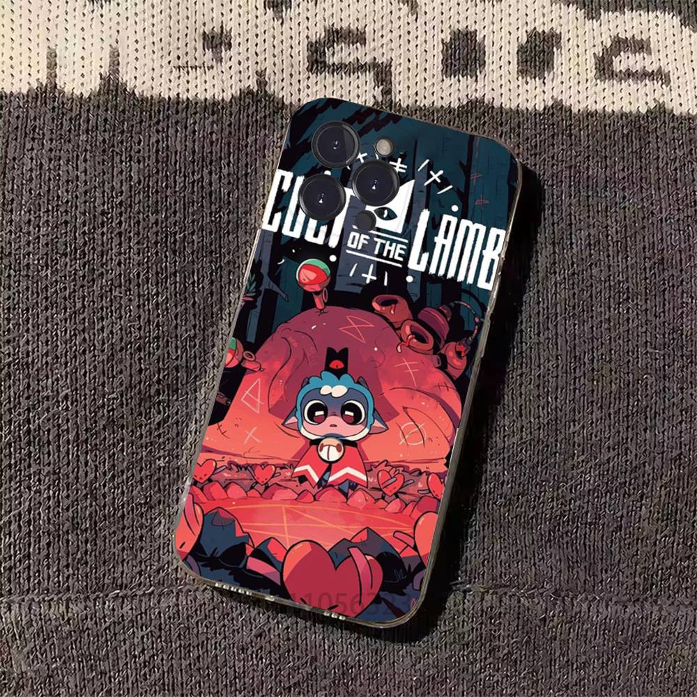 Cult Of The L-Lamb Game Phone Cases For iPhone 17 16 15 14 13 12 11 Pro Max Plus Luxury Camera Protection Plastic