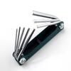 Portable 8-in-1 multi-functional hexagonal flat-head wrench, adjustable elbow wrench set, household hardware maintenance tools