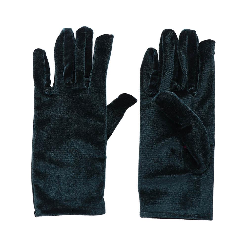 Party Cycling Soft Autumn Women Warm Gold Velvet Gloves Driving Gloves Full Finger Mittens Elastic