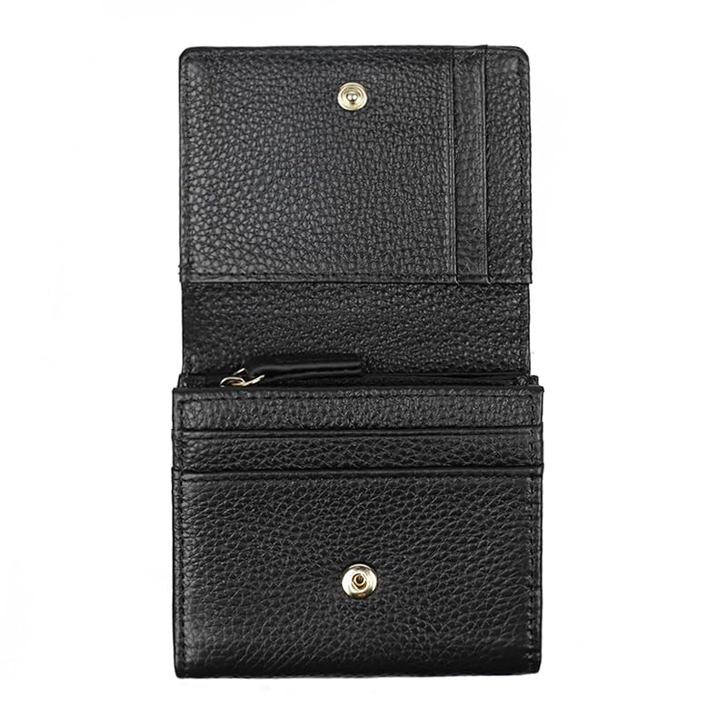 

[imeetu] wallet bifold wallet ladies men s genuine leather RFID Skimming prevention L-shaped zipper mini wallet travel wallet compact card case coin