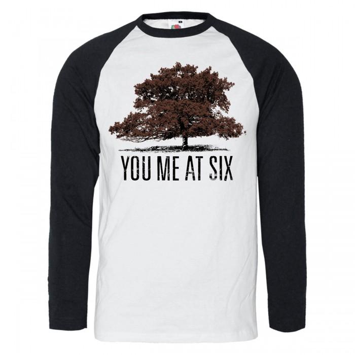 You Me At Six Unisex Adult Tree Cotton Raglan T-Shirt