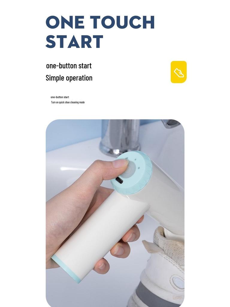 Multifunctional Electric Shoe Cleaning Brush with Soft Bristles for Safe, Automated Shoe Care