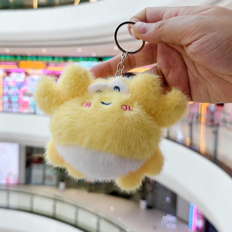 Adorable Crab & Lobster Plush Keychain Charm