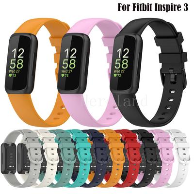 Fitbit inspire 3 Aktivite Takipçisi Akıllı Saat Kordonu Kayış Silikon Spor Bileklik Bilezik Aksesuarları +3D film yeni