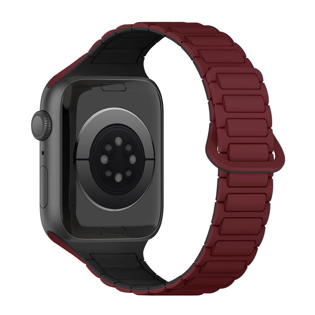 Magnetic Silicone Strap for Apple Watch Ultra 3 Band 49mm 46mm 42mm 45mm 44mm 40mm Bracelet Correa IWatch Series 11 10 9 8 7 SE