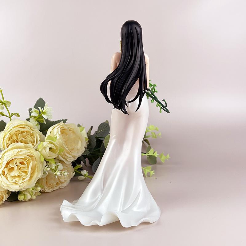 Anime/Pirate/Boya/Hancock Wedding Dress, Wedding Bouquet, 23CM Sexy Figure PVC Small Statue, Model ToyCollection Decorative Gift