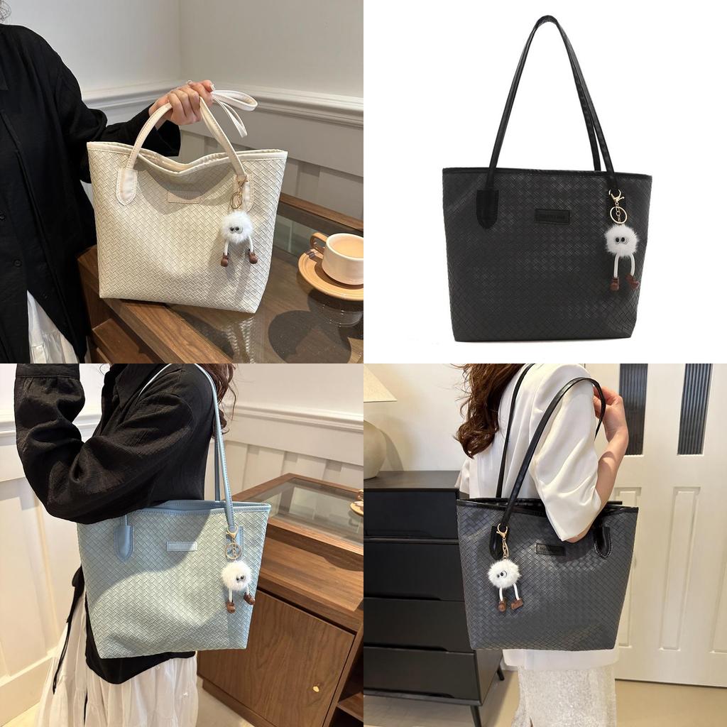 Fashionable Street Trendy Pu Leather Mid-sized Tote Bag For Women 2024