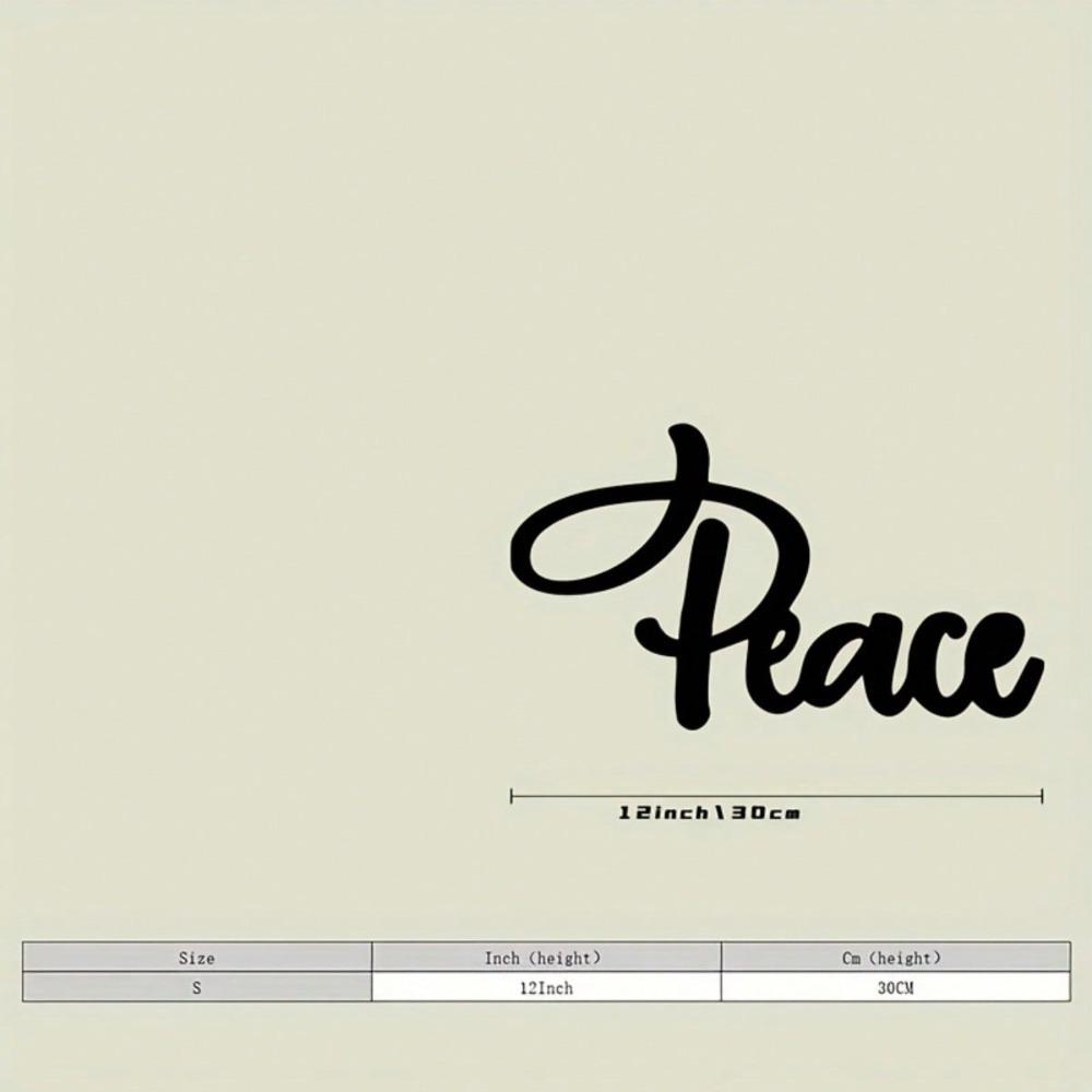 

Peace Symbol Metal Wall Art Home Decor Outdoor Sign Durable Easy Install Gift різнокольоровий
