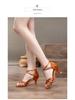 Women's Soft Sole Satin Latin Dance Shoes - Medium Heel, Perfect for Adult and Youth Practice or Professional Standard and Cowboy Dance Styles.