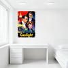 Vintage Gaslight Movie Poster Metal Tin Sign Distressed Retro Film Aesthetic Wall Decor for Home Bar Man Cave Club Café