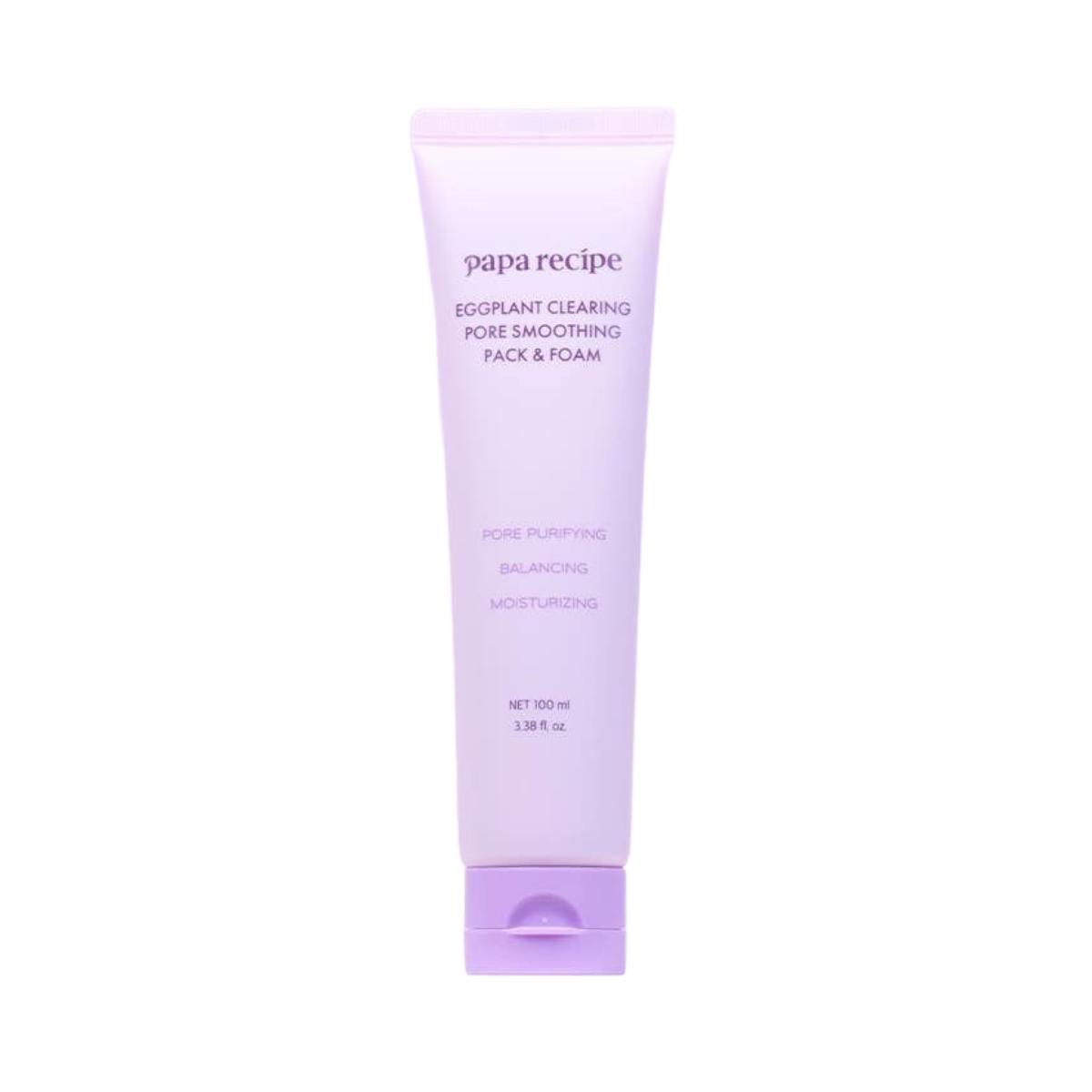 Papa Recipe Eggplant Clearing Pore Smoothing Pack Cleanser 2-in-1 Pore Tightening & Hydrating 100ml