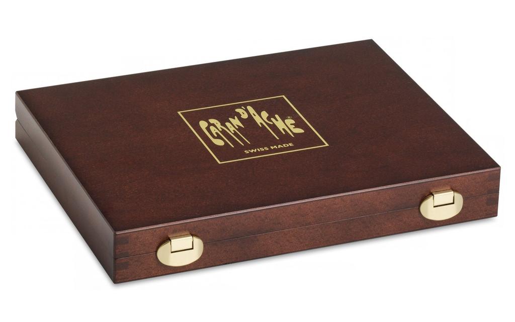 Caran Prismaro Neocolor II wooden box set d'Ache 3002-470 (30 colors) + (40 colors)