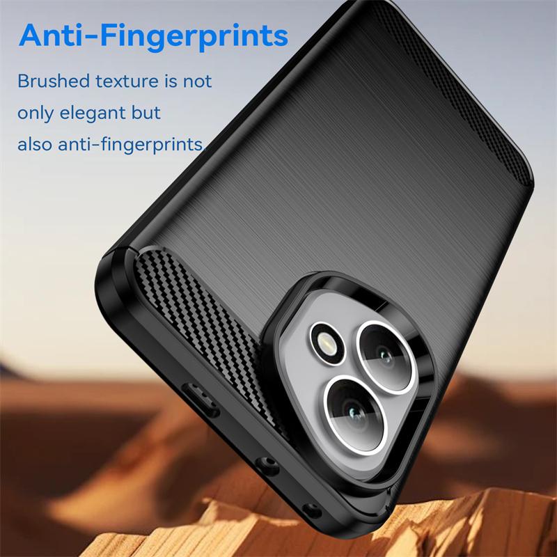 For Honor 400 Global Case Honor 400 Global Cover Shockproof Silicone Anti-Slip Brushed TPU Protective Phone Cover For Honor 400