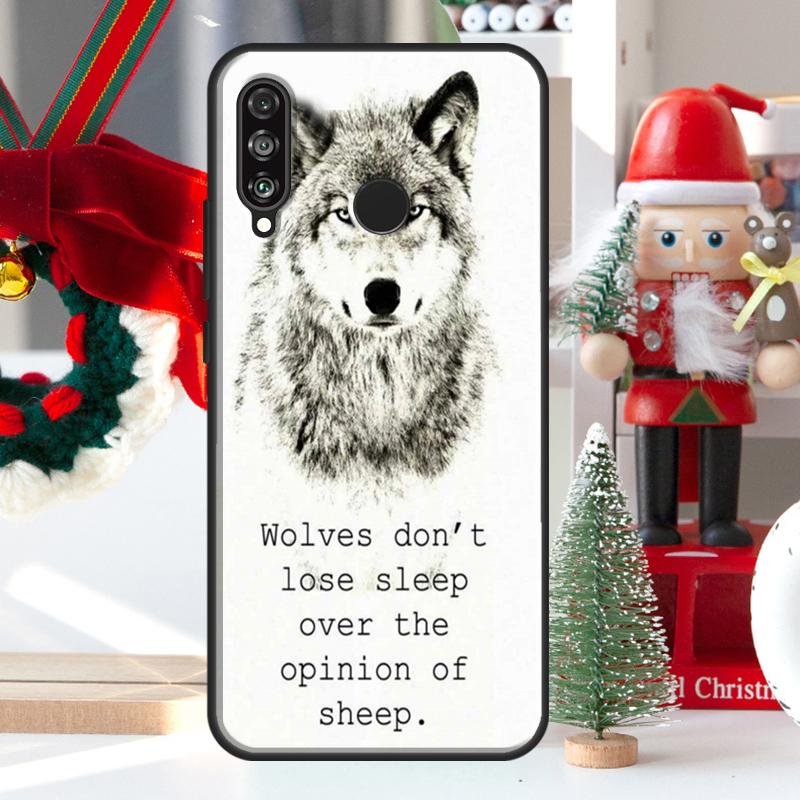 Étui Animal Loup Hurlant Pour Huawei Nova 12i 11i 8i 12s Y73 Y72 Y61 Y91 Y90 Y70 Y60 9 10 SE P60 Pro P30 P40 Lite