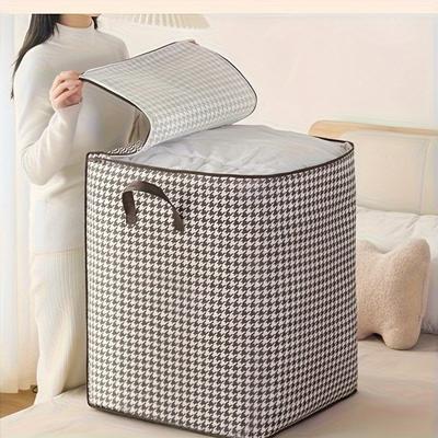 3 180 Liter Clothing Storage Bags, 27.56 Inches High, with Handles, Wardrobe Container, Suitable for Blankets and Clothes