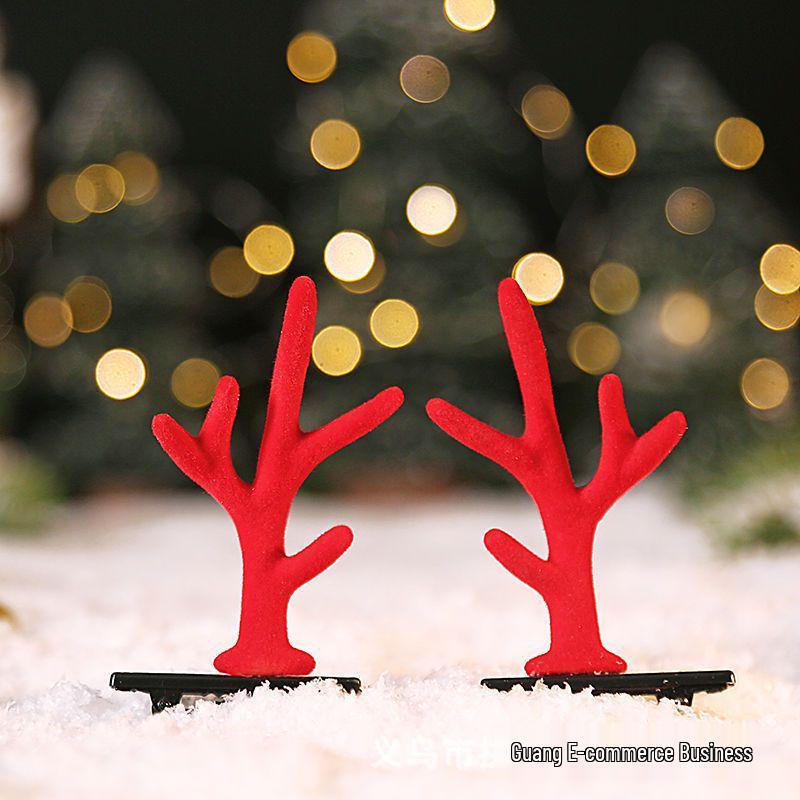 

Cute Reindeer Christmas Hair Clip for Girls and Babies