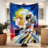 Saint Seiya Print Blanket - Soft & Comfortable, for Bedroom, Travel, Sofa, Home Decoration - Birthday Christmas Gift for Friend