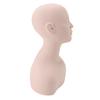 Mannequin Head with Shoulders Soft PVC Mannequin Head Shoulder Model Lifelike Display Manikin Head Bust for Makeup Massage Acupuncture
