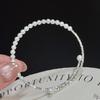 S925 Sterlingsilber Süßwasserperlenarmband: Eleganter, schlichter Luxusschmuck für Damen