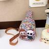 Single Shoulder Print Crossbody Chest Bag For Kids Nylon Durable Gift
