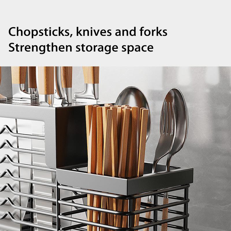 Stainless Steel Fork Chopstick Drain Storage Rack Chopsticks Spoons Drainer Basket Flatware Storage Drainer Kitchen Organizer