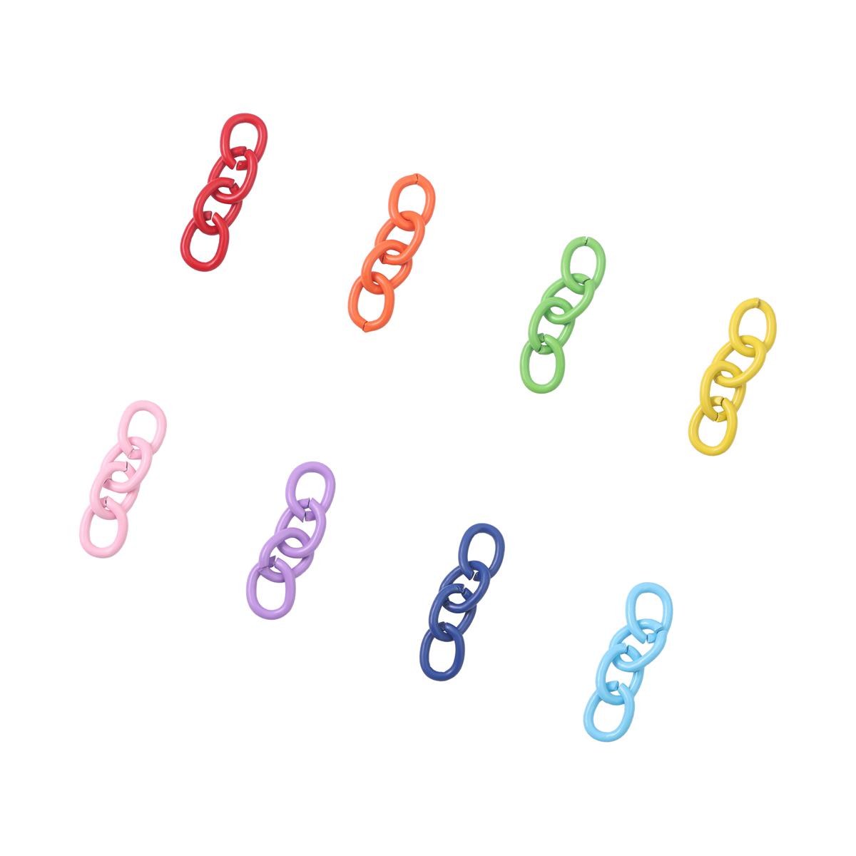 

10-50 шт., удлинительная цепочка, объемные концевые соединители, ожерелье, удлиненные цепочки для DIY, брелок для изготовления ювелирных изделий, фурнитура 30pcs разноцветный