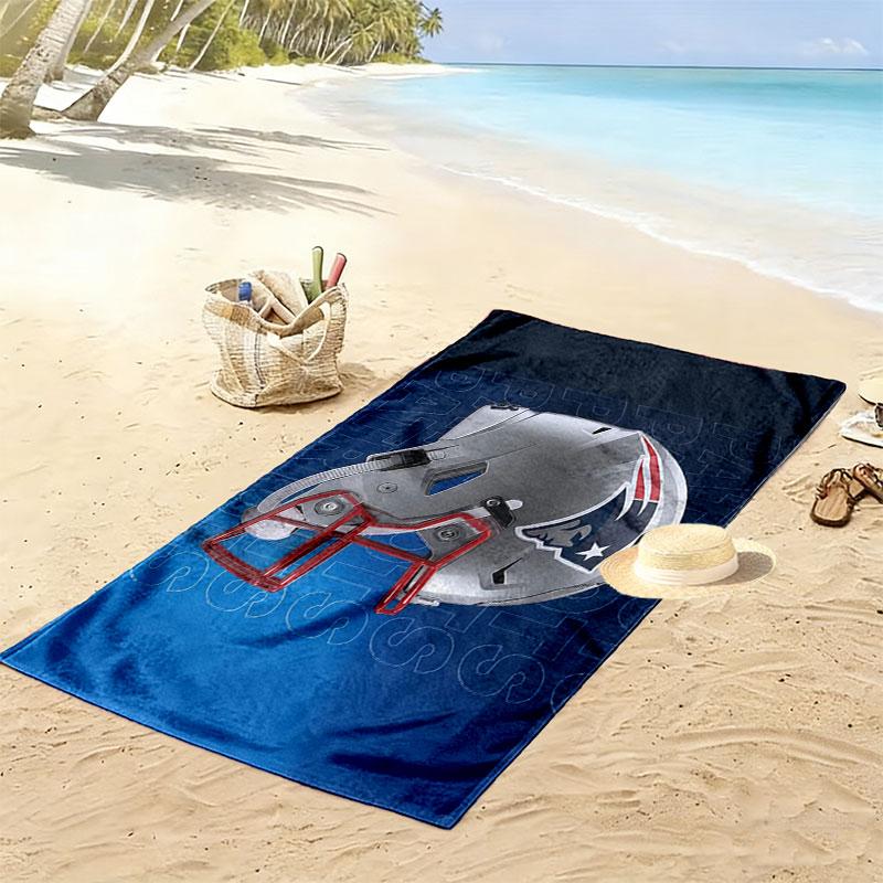 NE Patriots Print Beach Towel, Large Soft Quick Dry Towel for Beach Camping Swimming