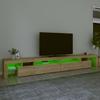 VidaXL TV Stand with LED Lights Entertainment Center Storage Media Console Living Room Furniture Home 3152804