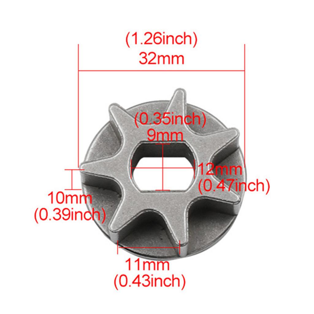 For 5016/6018 Gear Asterisk Electric Chain Saw Chainsaw Chain Gear Sprockets