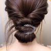 High-End V-Shaped High Ponytail Claw Clip for Bun Fixation & New Hairstyles