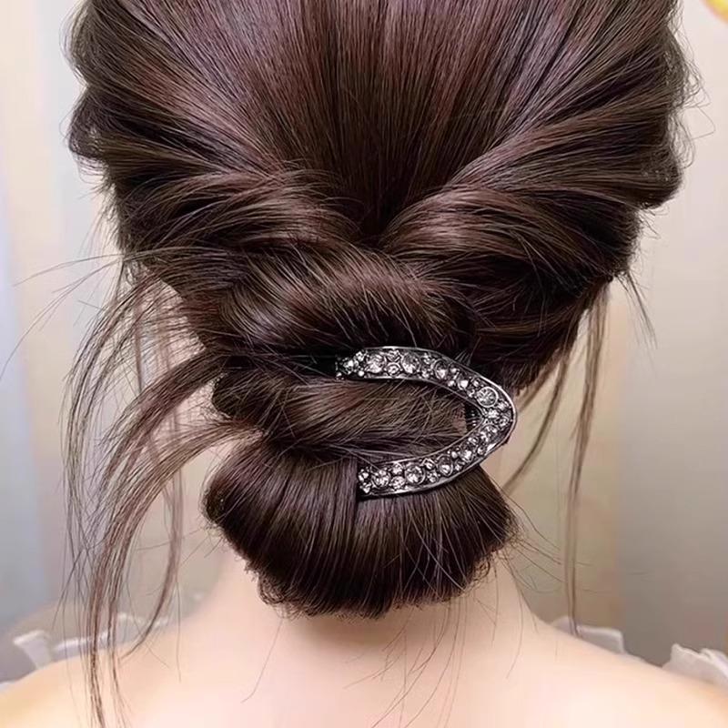 High-End V-Shaped High Ponytail Claw Clip for Bun Fixation & New Hairstyles
