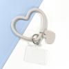 Heart-shaped Silicone Bracelet Keychain Portable Mobile Phone Strap Silicone Bracelet Anti-fall Wrist Strap