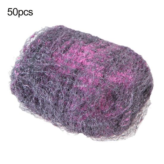 10/20/50Pcs Steel Wool Soap Pads Easy to Use Multi-functional Baking Damage Cleaner