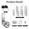 16/20/25/30mm Cam Lock Set Door Cabinet Mailbox Drawer Cupboard Locker Etc,It Comes with 2 Keys and 4 Different Lock Plates