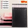 10Pcs Durable Soft Bubble Mailers Pearlescent Film 11/15/18cm Shipping Bags Waterproof Self Sealing Black Foam Envelope